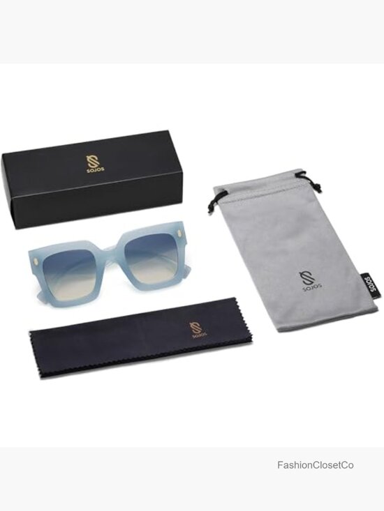 Vintage Oversized Square Sunglasses UV400 Protection Polycarbonate Lenses main image 7